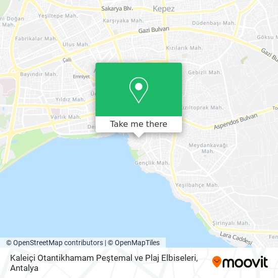 Kaleiçi Otantikhamam Peştemal ve Plaj Elbiseleri map