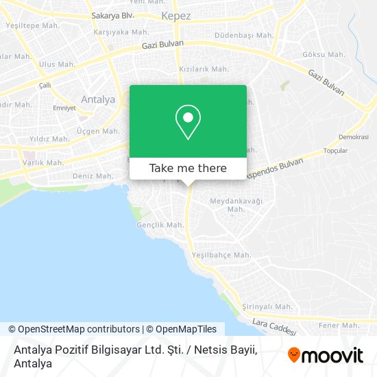 Antalya Pozitif Bilgisayar Ltd. Şti. / Netsis Bayii map