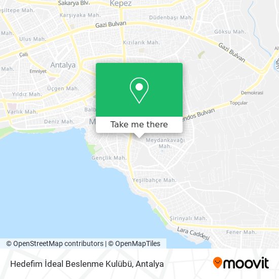 Hedefim İdeal Beslenme Kulübü map