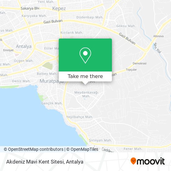 Akdeniz Mavi Kent Sitesi map