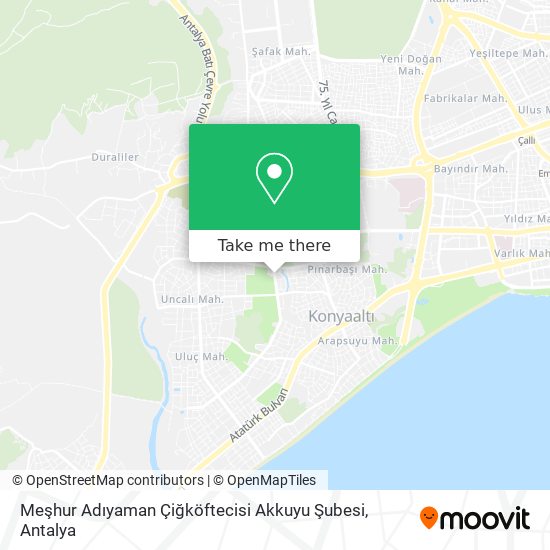 Meşhur Adıyaman Çiğköftecisi Akkuyu Şubesi map