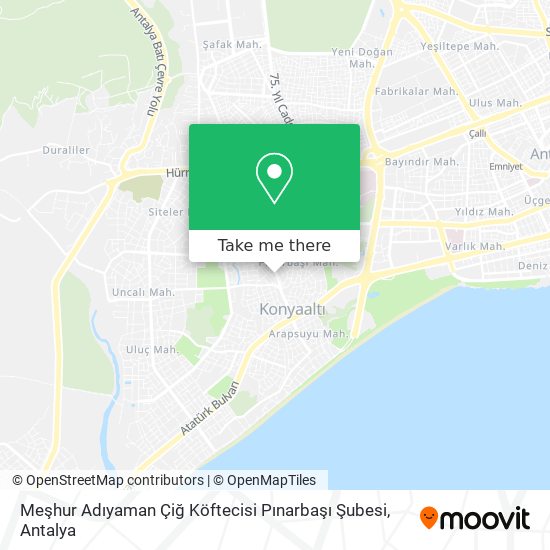 Meşhur Adıyaman Çiğ Köftecisi Pınarbaşı Şubesi map