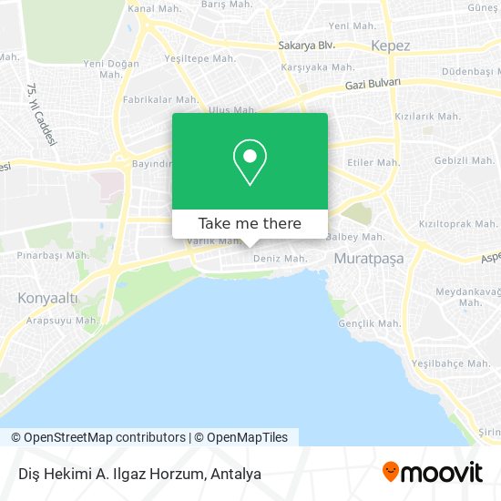 Diş Hekimi A. Ilgaz Horzum map