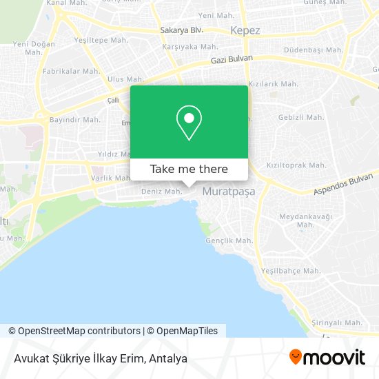 Avukat Şükriye İlkay Erim map
