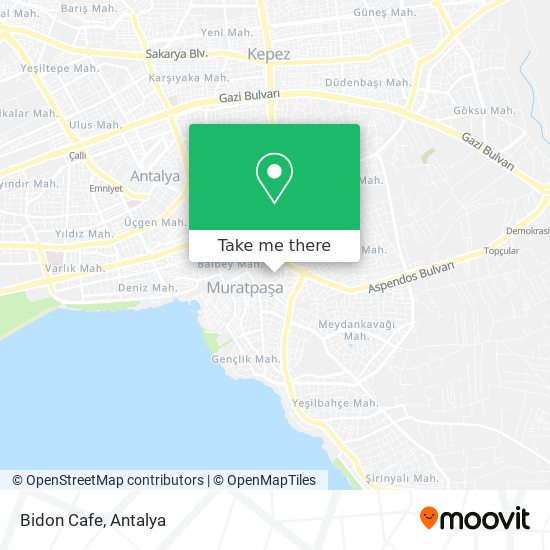 Bidon Cafe map