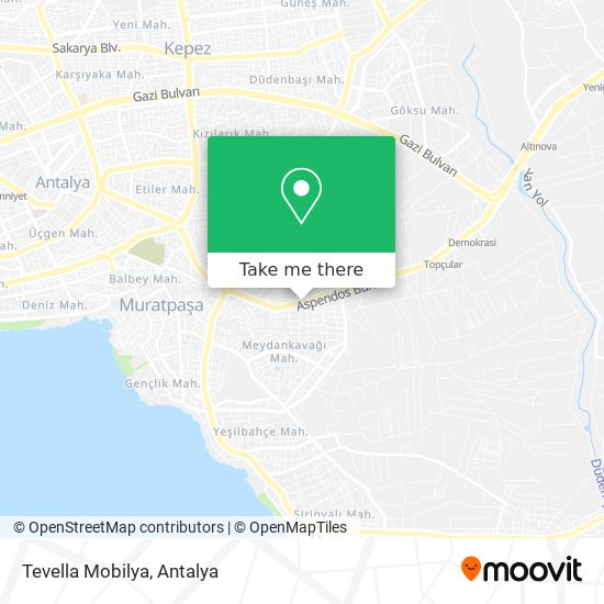 Tevella Mobilya map