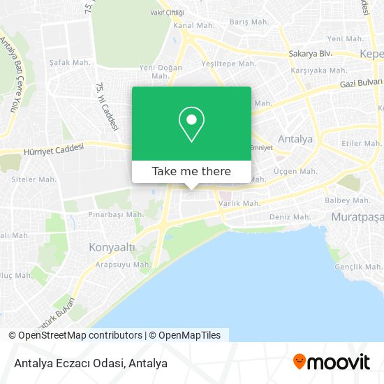 Antalya Eczacı Odasi map