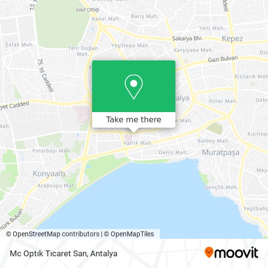 Mc Optık Tıcaret San map