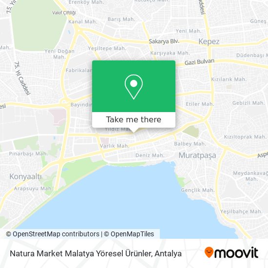 Natura Market Malatya Yöresel Ürünler map
