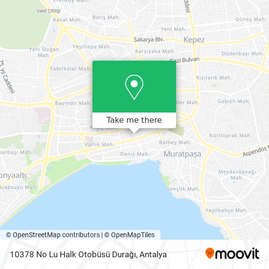 10378 No Lu Halk Otobüsü Durağı map