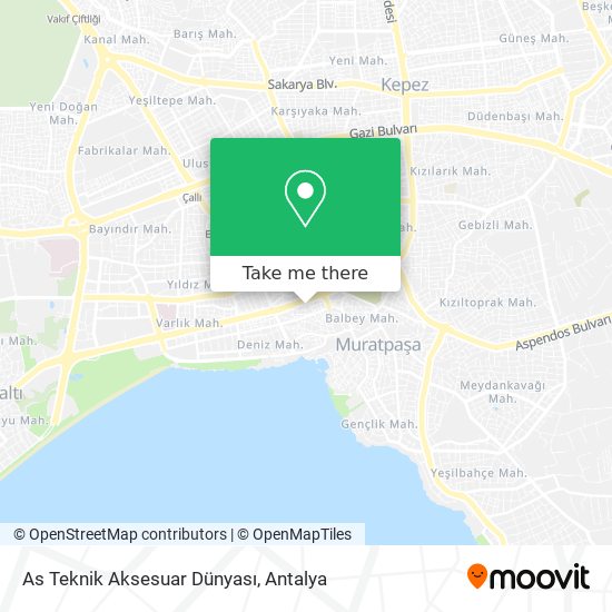 As Teknik Aksesuar Dünyası map