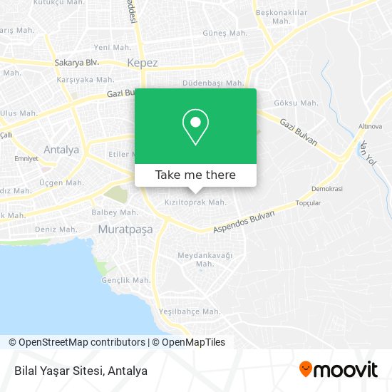 Bilal Yaşar Sitesi map