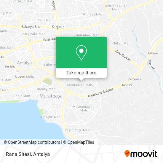 Rana Sitesi map
