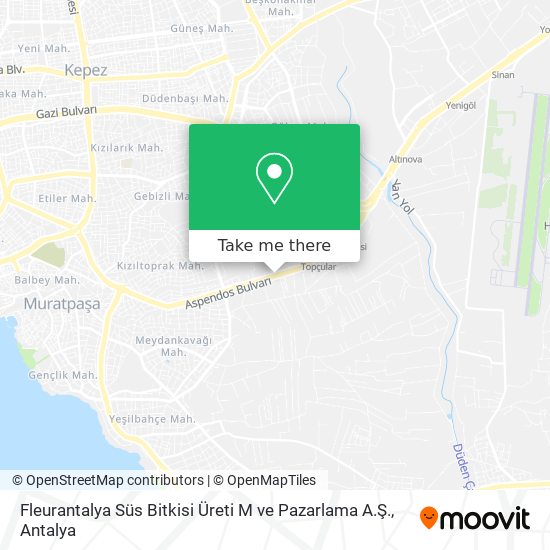 Fleurantalya Süs Bitkisi Üreti M ve Pazarlama A.Ş. map