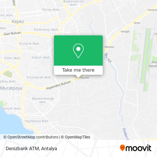 Denizbank ATM map