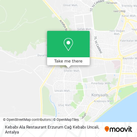 Kebabı Ala Restaurant Erzurum Cağ Kebabı Uncali map