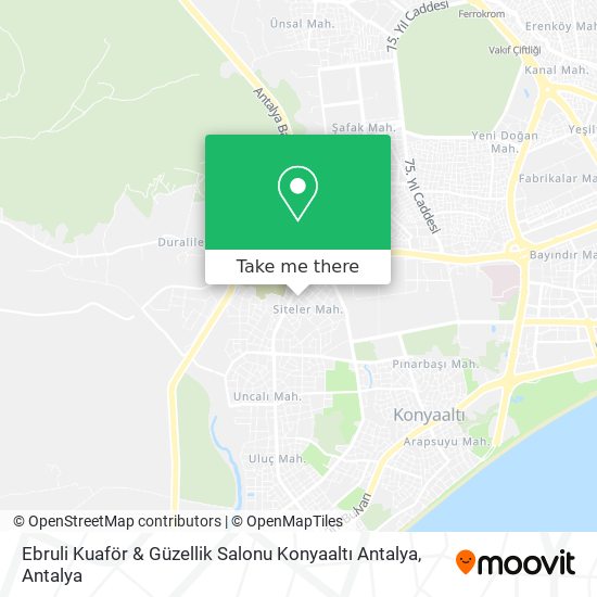 Ebruli Kuaför & Güzellik Salonu Konyaaltı Antalya map