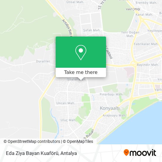 Eda Ziya Bayan Kuaförü map