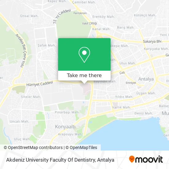 Akdeniz University Faculty Of Dentistry map