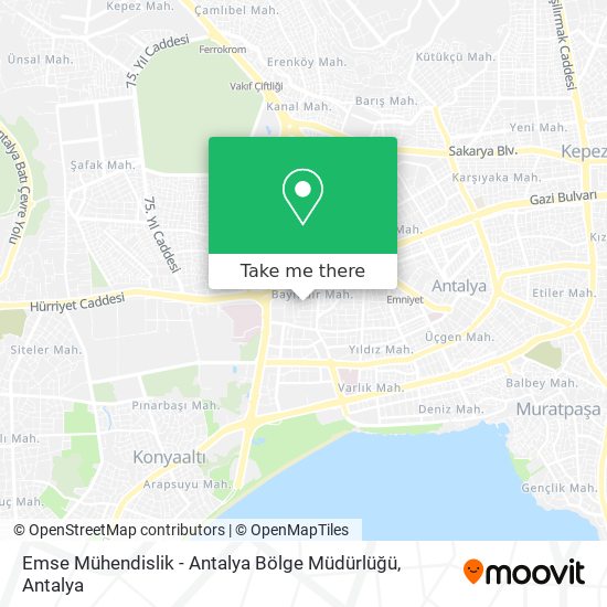 Emse Mühendislik - Antalya Bölge Müdürlüğü map