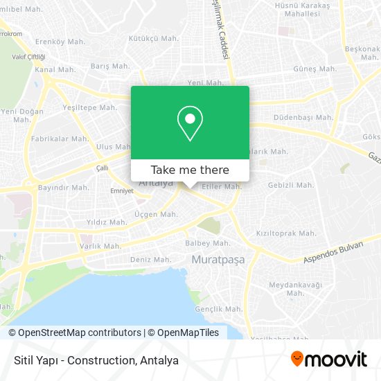 Sitil Yapı - Construction map
