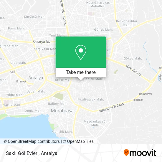 Saklı Göl Evleri map