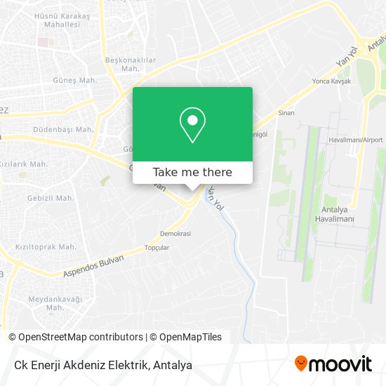 Ck Enerji Akdeniz Elektrik map