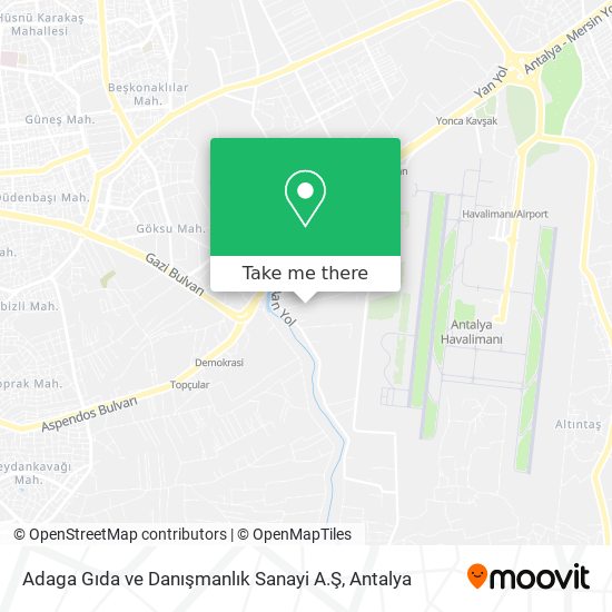 Adaga Gıda ve Danışmanlık Sanayi A.Ş map