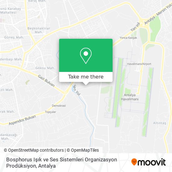 Bosphorus Işık ve Ses Sistemleri Organizasyon Prodüksiyon map