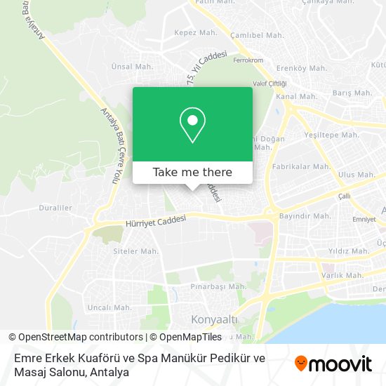 Emre Erkek Kuaförü ve Spa Manükür Pedikür ve Masaj Salonu map