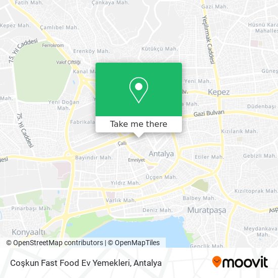 Coşkun Fast Food Ev Yemekleri map
