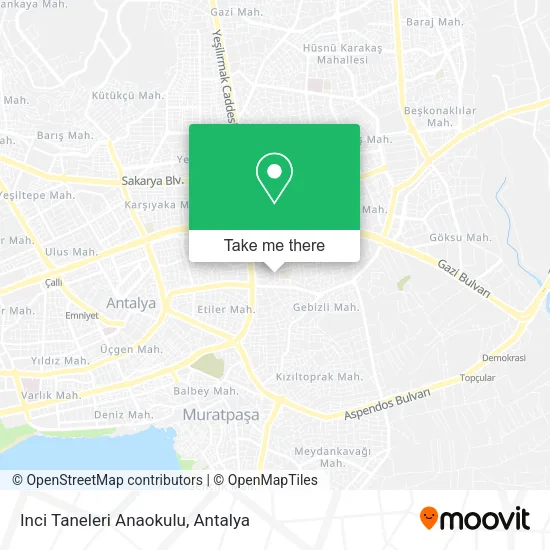 Inci Taneleri Anaokulu map