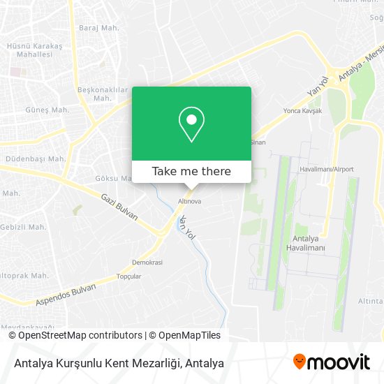 Antalya Kurşunlu Kent Mezarliği map