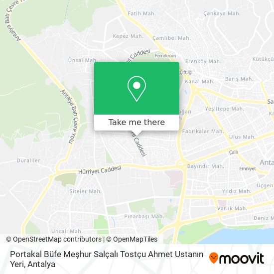 Portakal Büfe Meşhur Salçalı Tostçu Ahmet Ustanın Yeri map