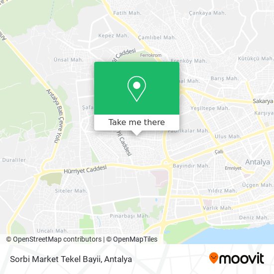 Sorbi Market Tekel Bayii map