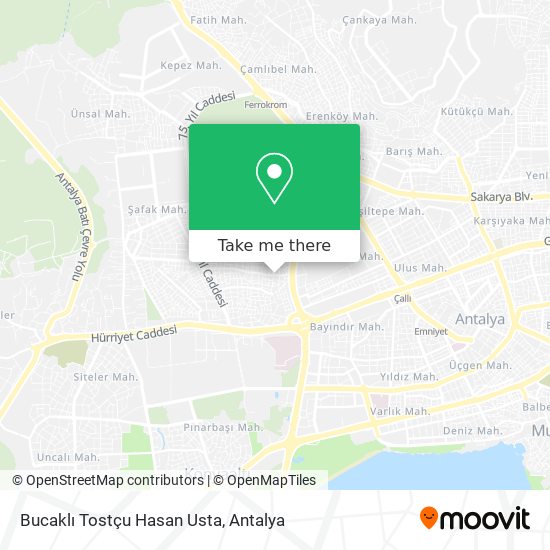 Bucaklı Tostçu Hasan Usta map