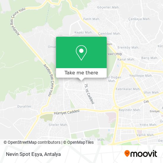 Nevin Spot Eşya map