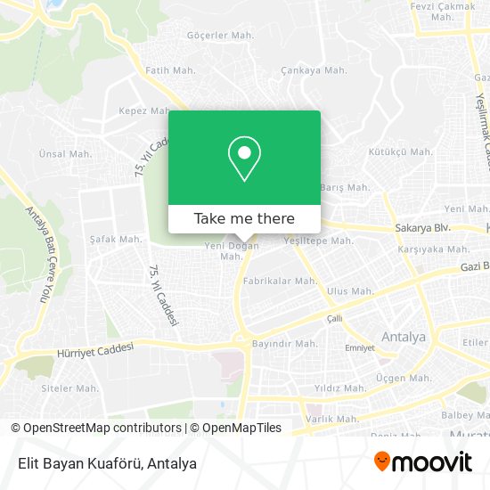Elit Bayan Kuaförü map
