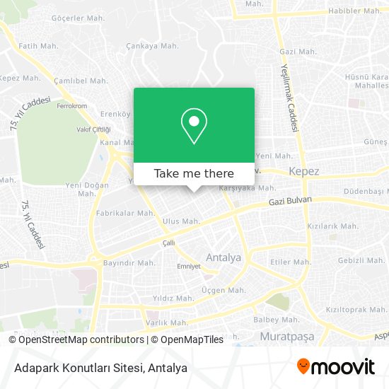 Adapark Konutları Sitesi map