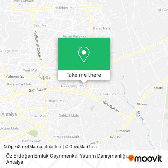 Öz Erdoğan Emlak Gayrimenkul Yatırım Danışmanlığı map