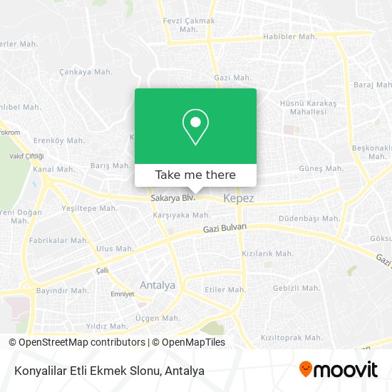 Konyalilar Etli Ekmek Slonu map