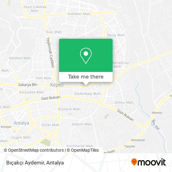 Bıçakçı Aydemir map