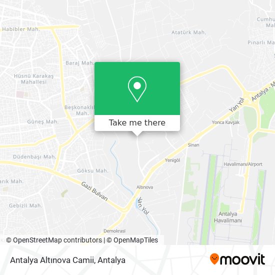 Antalya Altınova Camii map