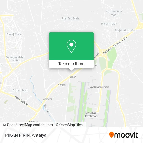 PİKAN FIRIN map