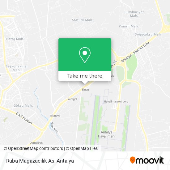 Ruba Magazacılık As map