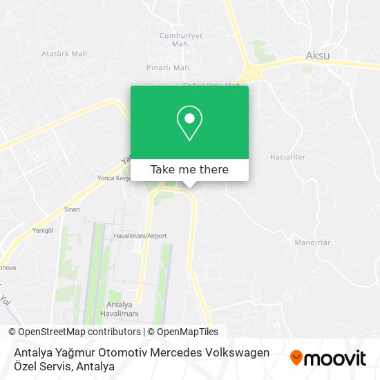 Antalya Yağmur Otomotiv Mercedes Volkswagen Özel Servis map