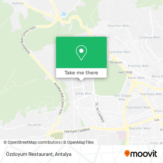 Özdoyum Restaurant map