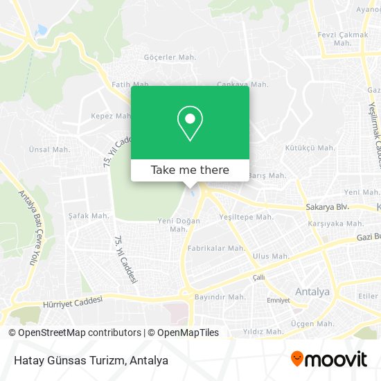 Hatay Günsas Turizm map