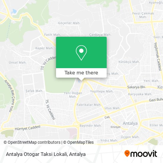 Antalya Otogar Taksi Lokali map