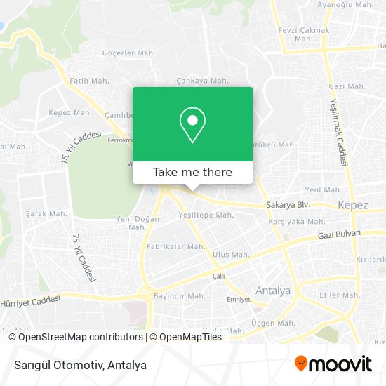 Sarıgül Otomotiv map
